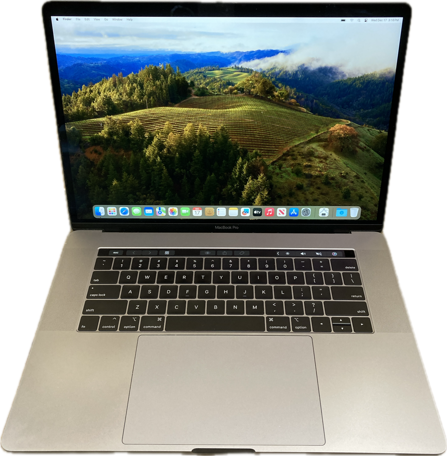 Apple MacBook Pro 15" 2018 i7-8750H 32GB RAM 512SSD Radeon Pro 555X READ