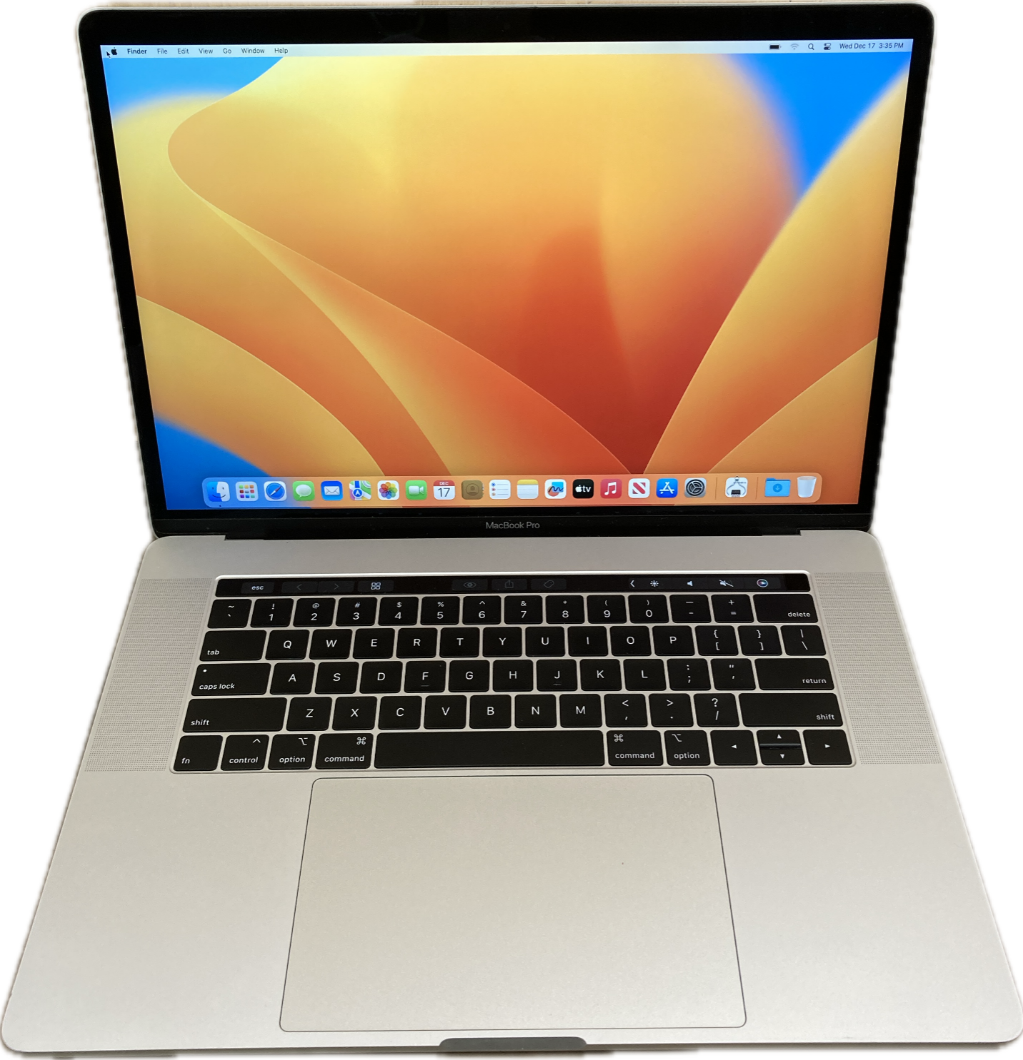 Apple MacBook Pro 15" 2018 i7-8750H 32GB RAM 256SSD Radeon Pro 555X READ