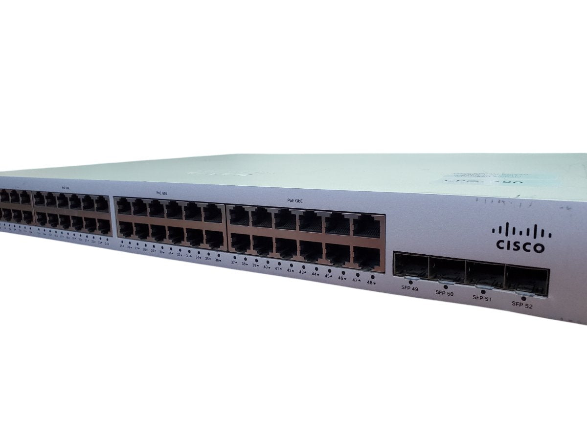 Cisco Meraki MS220-48FP | 48-Port Gigabit PoE Cloud-Managed Switch