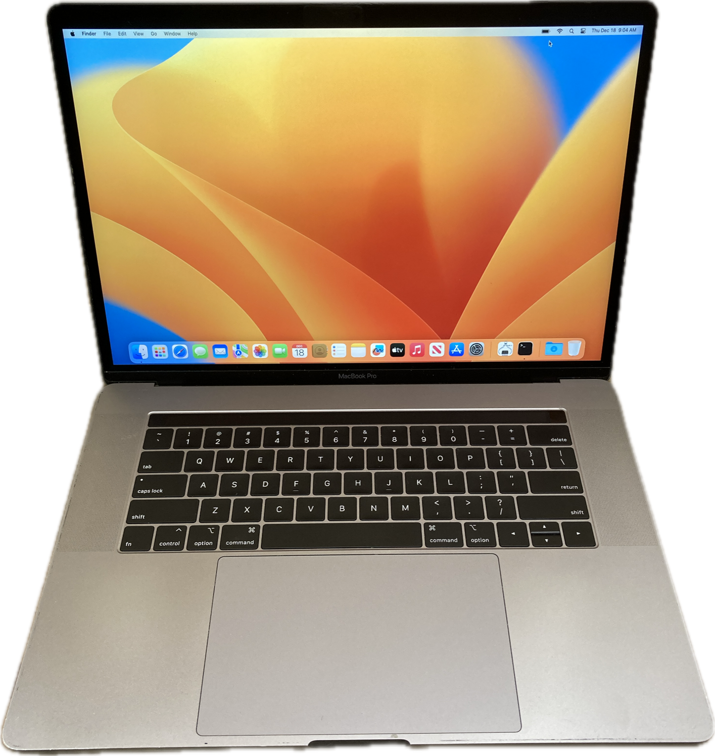 Apple MacBook Pro 15' 2018 i7-8750H 32GB RAM 512SSD Radeon Pro 555X READ